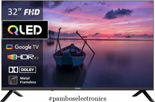 CHiQ LKD32QM10GP 32″ QLED Smart TV | HD | Google TV