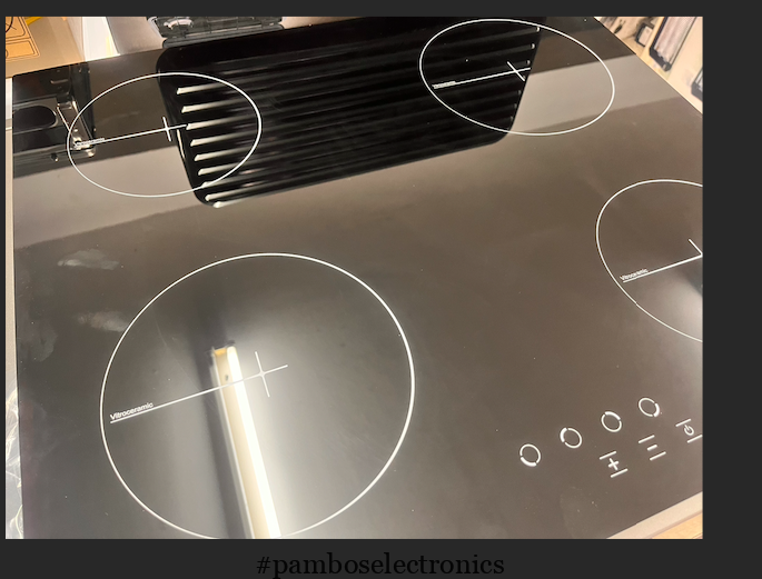 Rowa RW 604 60cm Black Vitroceramic Hob