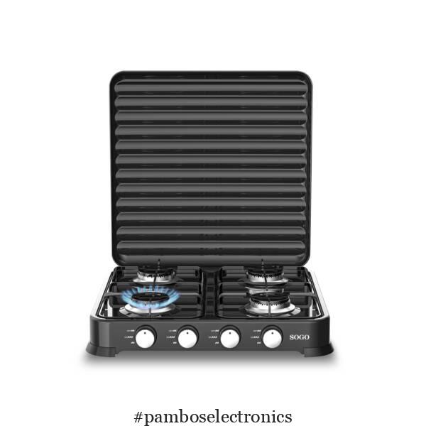 Sogo SS-10275 4-Burner Gas Stove – Black