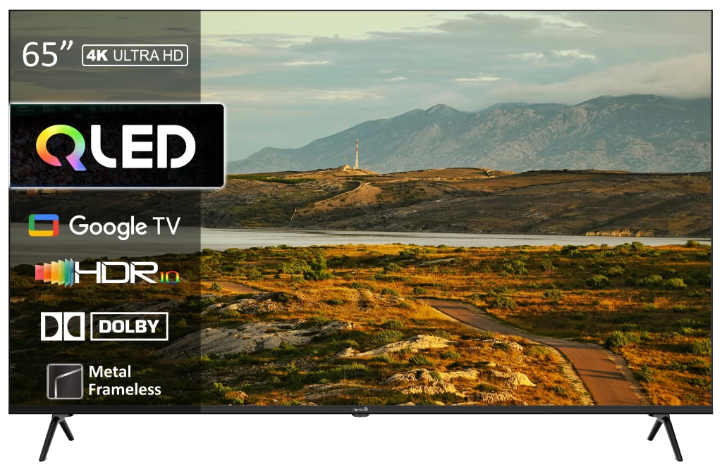 Arielli QLED65UD10GTV 65″ QLED 4K Ultra HD Smart TV | HDR | Google TV