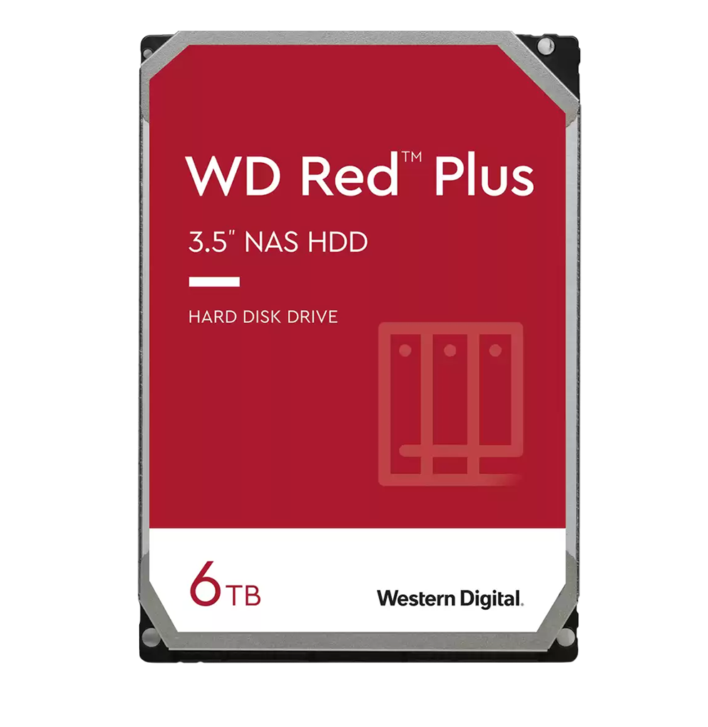 Western Digital HDD 3.5” RED PLUS NAS 6TB WD60EFPX