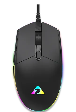 Armaggeddon Gaming Mouse Wired 12800CPI Silent RAVEN III SIGMA STEALTH Black