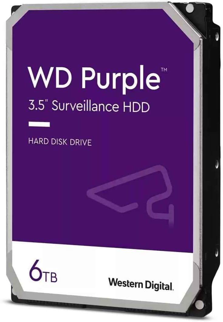Western Digital PURPLE 3.5” DVR HDD 6TB 256MB WD64PURZ