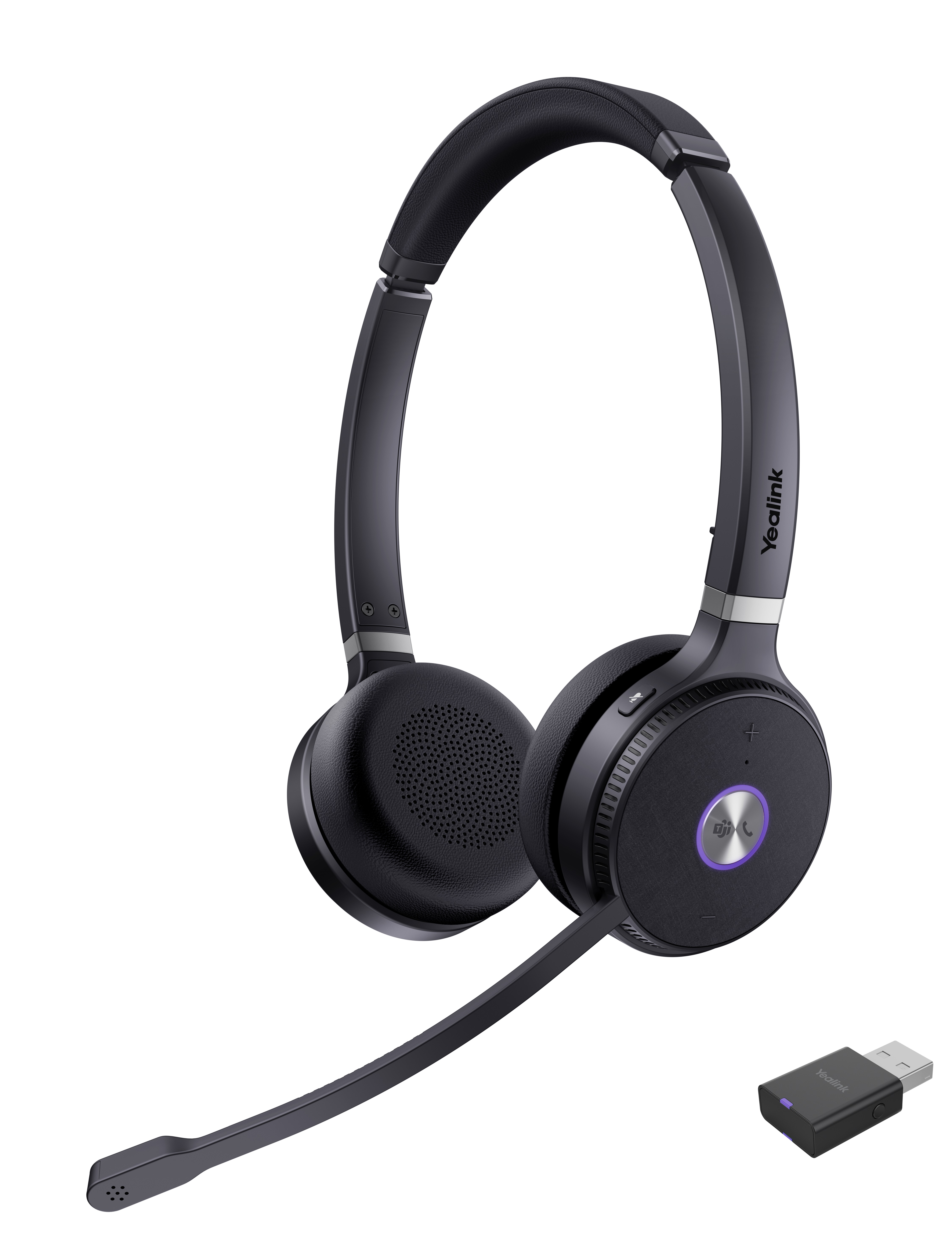 Yealink Headset Wireless DECT with Dongle WH62 Dual Portable Teams 150m