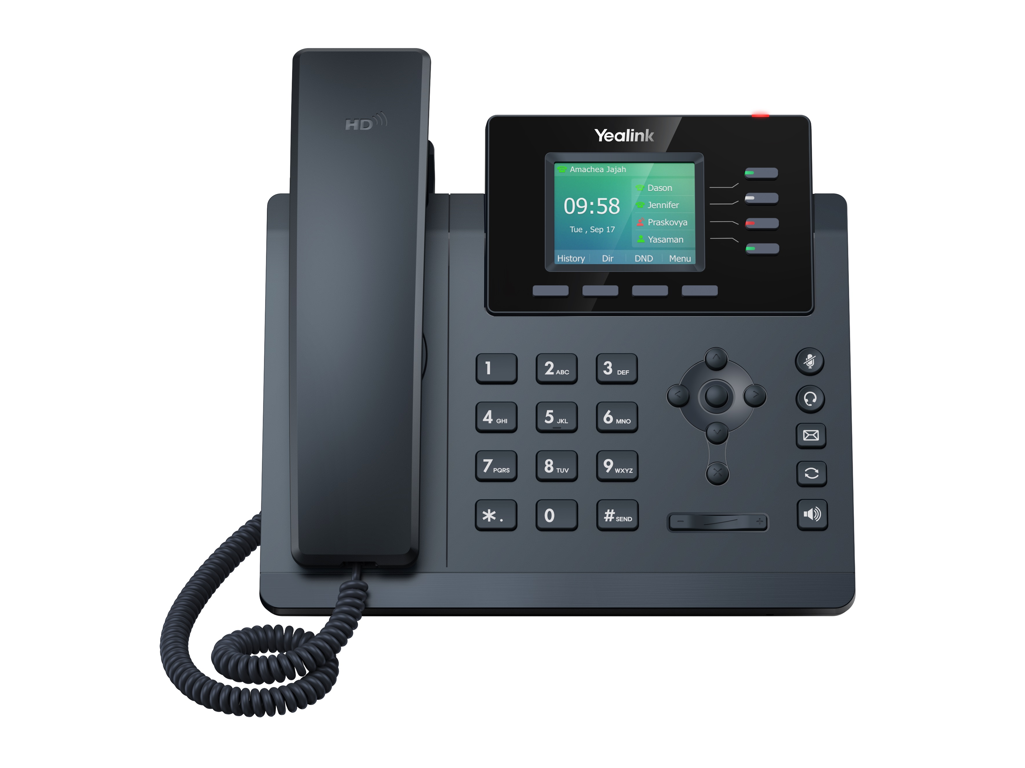 Yealink IP Phone Desktop PoE 2.4” Gigabit, Color Screen, USB & Wi-Fi T34W