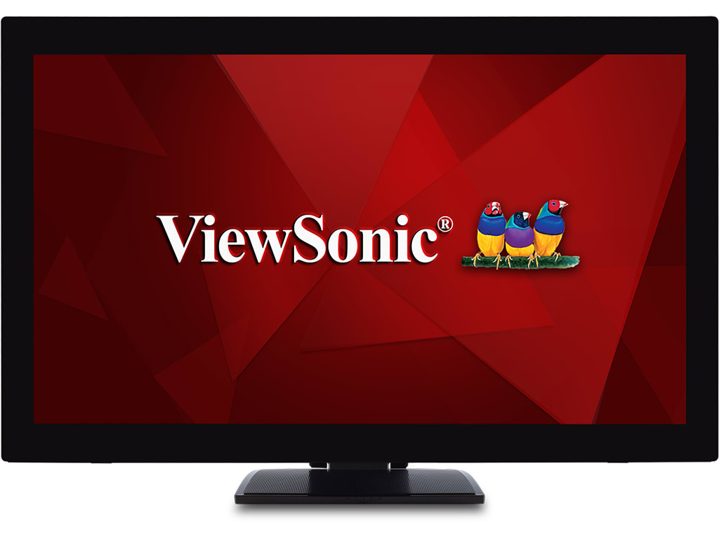 Viewsonic Monitor Touch Screen 27” Full-HD HDMI/DisplayPort/VGA Speakers Ergonomic Stand TD2760