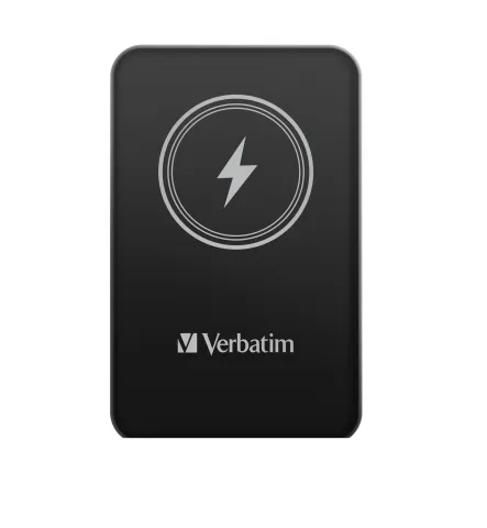 Verbatim Wireless Magnetic Slim Powerbank Qi2 15W 5000mAh Black