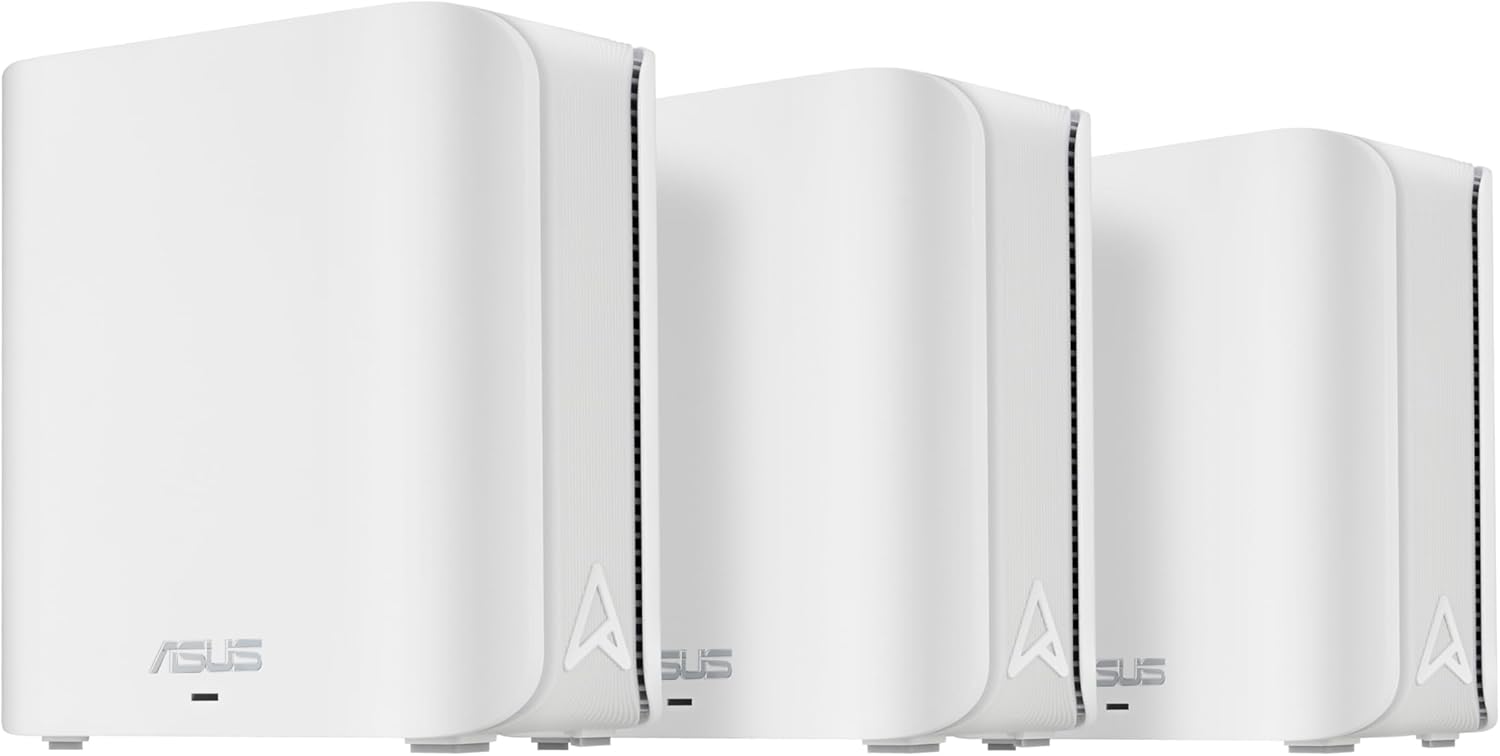 ASUS MESH ZenWiFi BE3600 Wi-Fi 7 Dual Band 2.5GbE BD4 3 Pack White