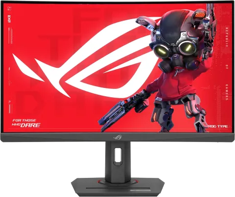 ASUS Monitor ROG Strix Gaming 27” 2K Curved 180Hz HDR USB-C Ergonomic XG27WCS