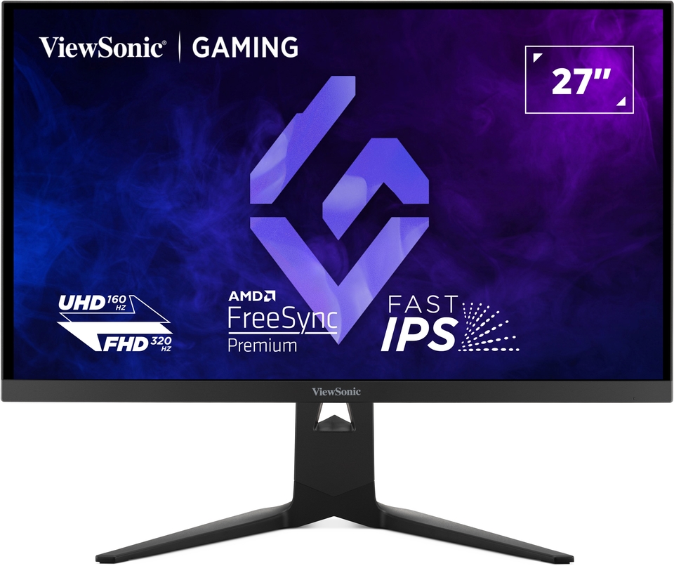 Viewsonic Monitor Gaming XG 27” DualMode 4K@160Hz/FHD@320Hz USB-C/HDMI/DP XG275D1-4K
