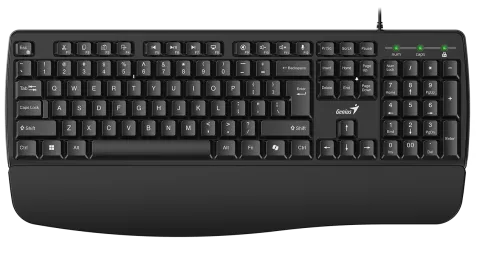 Genius Keyboard Wired AI with Palm Rest KB-123 English