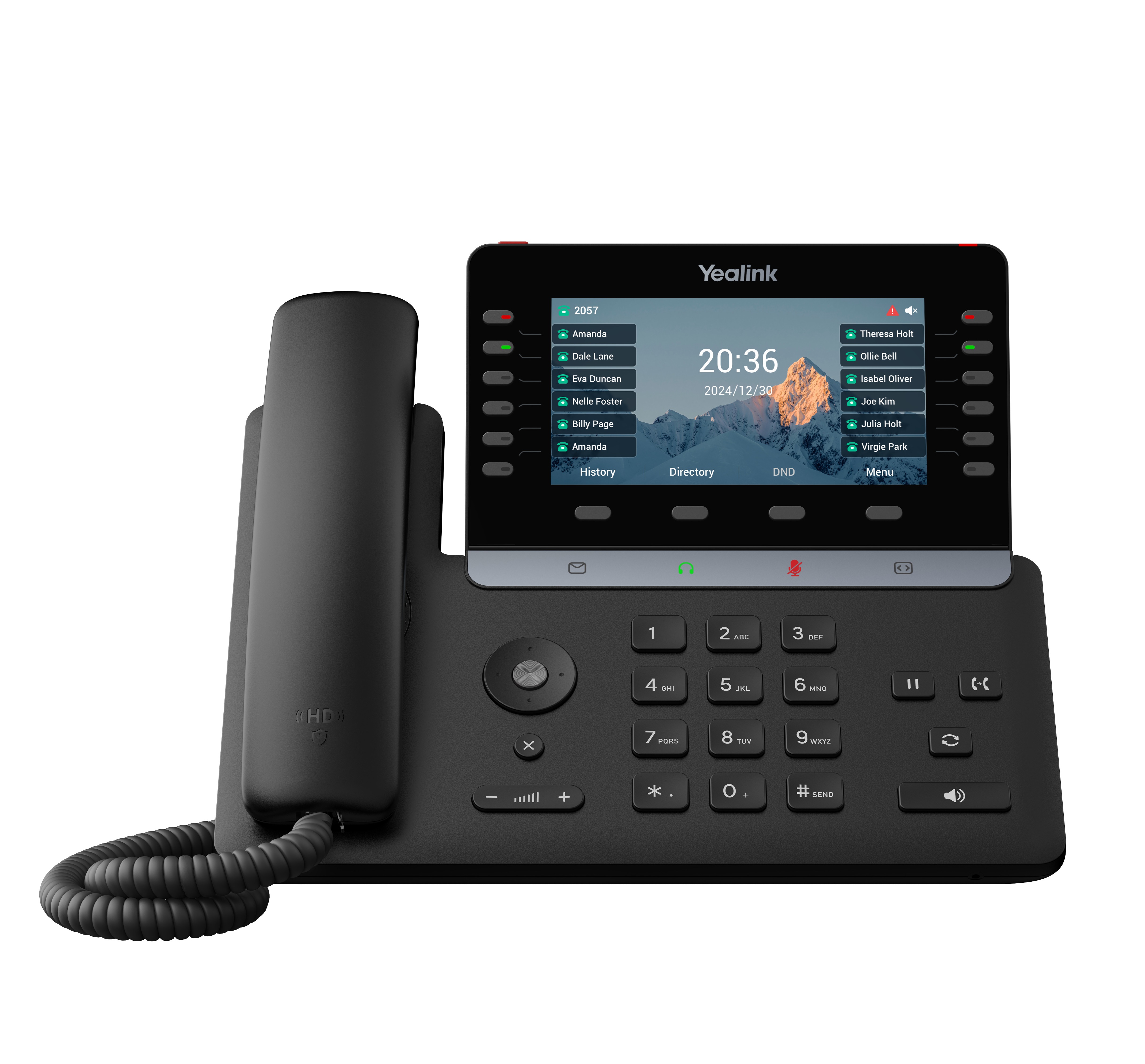 Yealink IP Phone Desktop PoE 5.5” Gigabit, Color Screen, USB, Expansion, Bluetooth & Wi-Fi T85W