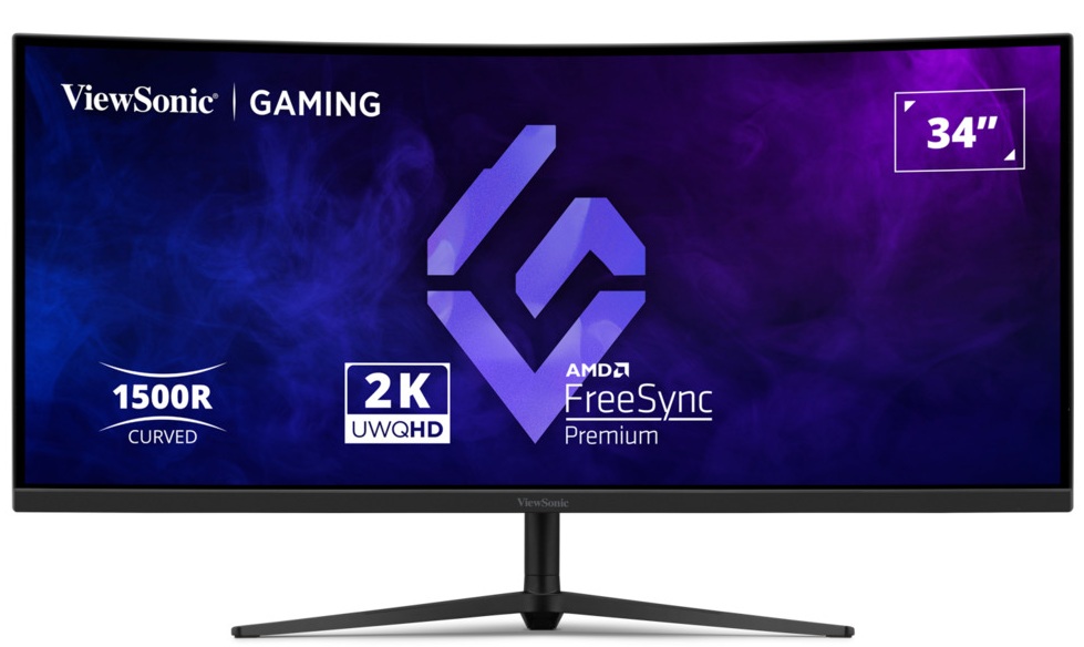 Viewsonic Monitor Gaming VX 34” 2K VA Curved 180hz HDR10 VX3418C-2K