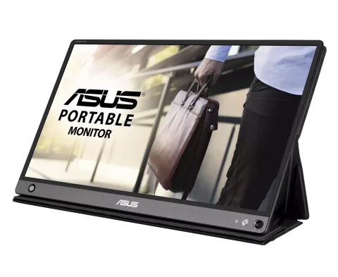 ASUS Monitor Portable ZenScreen GO 15.6″ FHD IPS Built-in Battery Foldable Smart Case HDMI USB-C Speakers MB16AHP