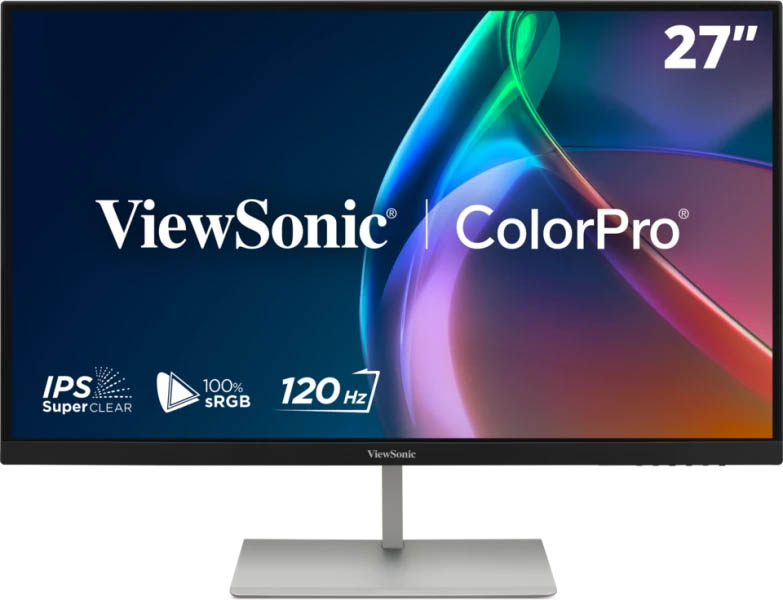 Viewsonic Monitor VP 27” 2K QHD IPS 120Hz Full Ergonomic USB Hub HDMI USB-C PD VP2766-2K