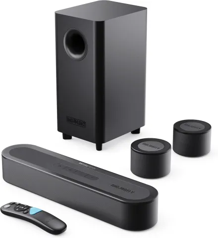 Majority Soundbar BOWFELL HALO ATMOS 5.1 300W Wireless Sub & 2 Wireless Speakers