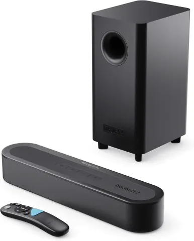 Majority BOWFELL AXIS ATMOS 2.1 200W Soundbar, Wireless Subwoofer, Dolby Atmos, Bluetooth, HDMI ARC/eARC, Optical, USB, DSP, 4K & Dolby Vision Passthrough
