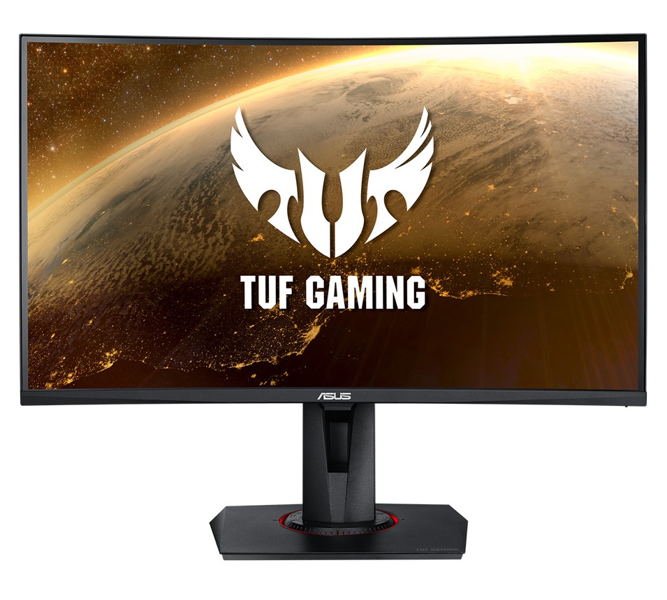ASUS Monitor TUF Gaming 27” 2K Curved 165Hz HDR Ergonomic Speakers VG27WQ (2560×1440)