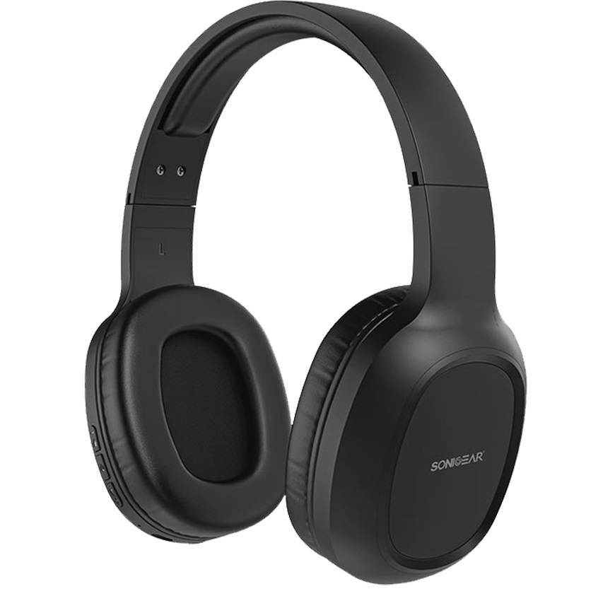 SonicGear Headphones Bluetooth AIRPHONE 3 Type-C Carbon Black