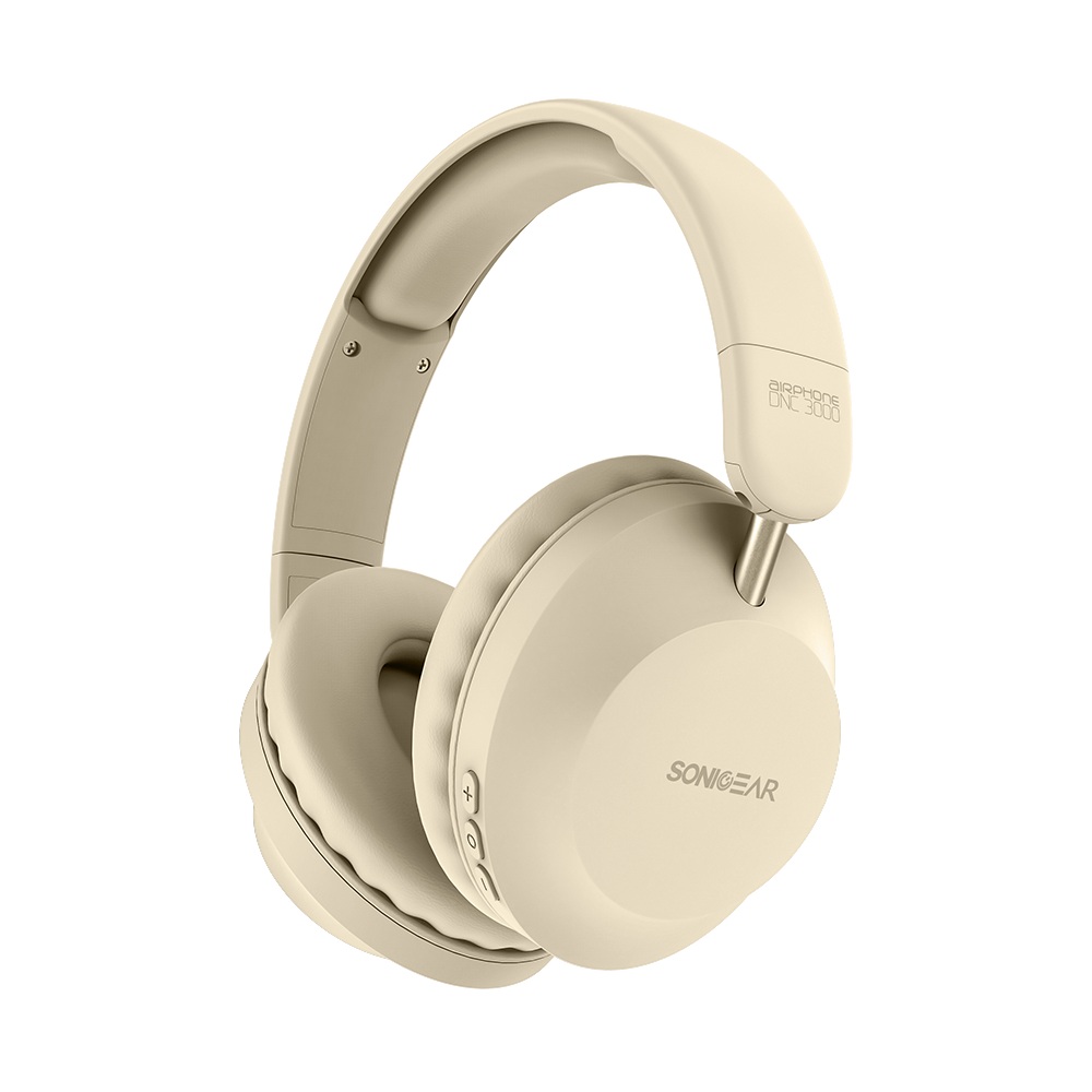 SonicGear Headphones Bluetooth AIRPHONE DNC3000 Cream