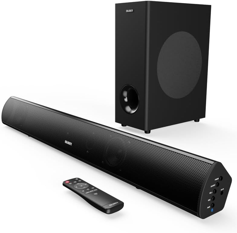 Majority TETON PLUS Soundbar 180W Wireless Subwoofer BT-USB-HDMI