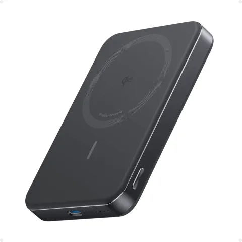Anker Mobile Powerbank Wireless 10000 15W Ultra Slim Qi2 MagGo Black