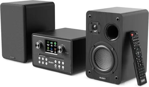 Majority HOMERTON Mini HiFi System with 2x60W Speakers, CD Player, Internet Radio, Bluetooth, FM Radio, USB Play & Charge