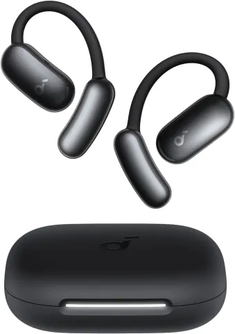 Anker Soundcore TWS Earphones Open Air AeroFit 2 AI Assistant, Hi-Res, 35H Playtime, Black