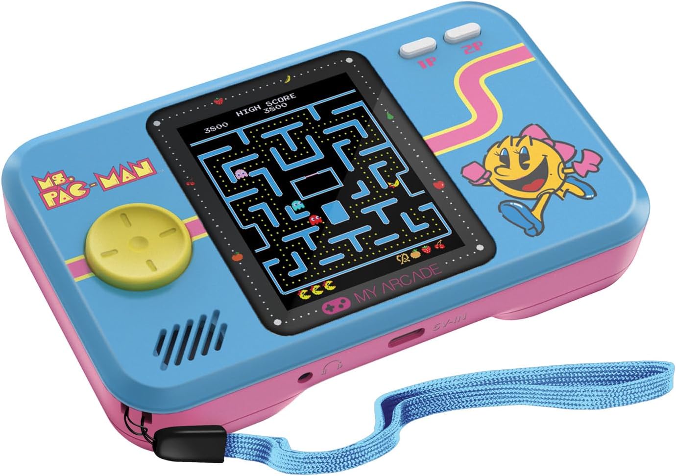 My Arcade Handheld (2.75″) Pocket Player Pro Ms PAC-MAN (Pink & Blue)