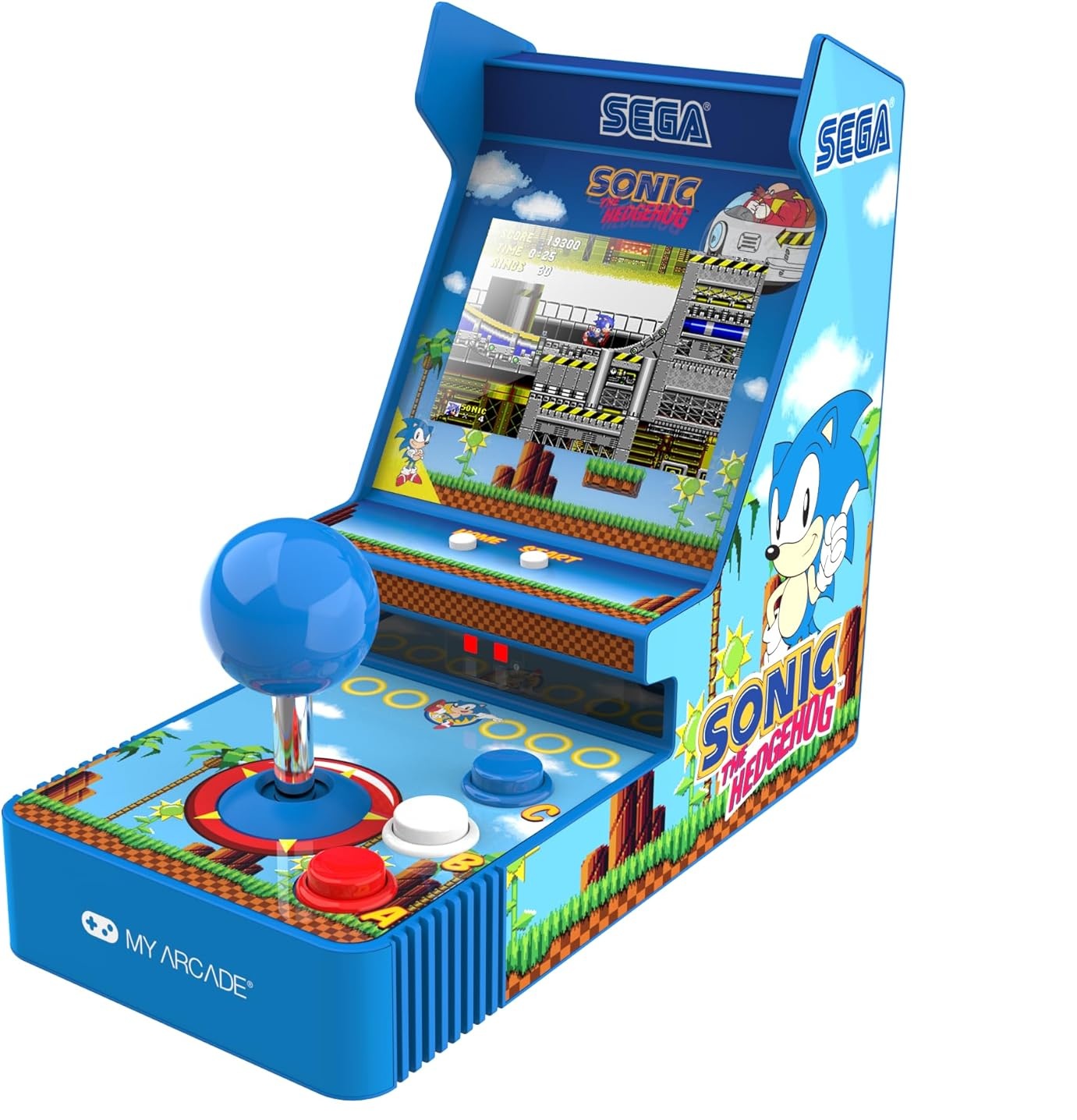 My Arcade Retro 6.8″ (3.5″) Joystick Player SONIC THE HEDGEHOG (2 Games)