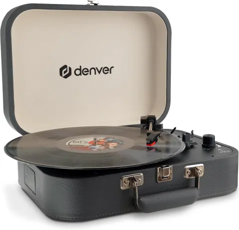 Denver Portable Turntable Built-in speakers PC Recording Software VPL-130DGR