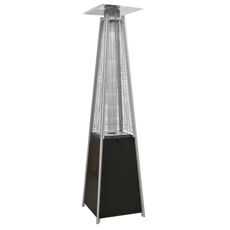 SUN HEAT BLACK FLAME PYRAMID PATIO HEATER