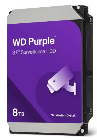 Western Digital HDD 3.5” PURPLE CCTV 8TB WD85PURZ