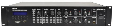 Adastra RM406 Mixer-Amp 100V 6x40W 953.160UK