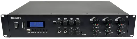 Adastra A6 3 x Independent Stereo Zones Amplifier 6x200W USB/BT/FM 953.406UK