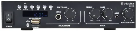 Adastra A200 Stereo Amplifier BT/USB/FM 2x35W@8ohm 953.425UK