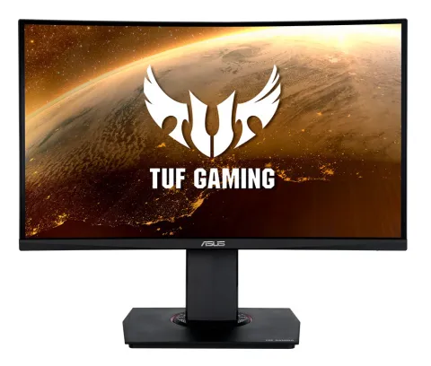 ASUS Monitor TUF Gaming 24” FHD Curved 165Hz Ergonomic Pivot Speakers VG24VQR