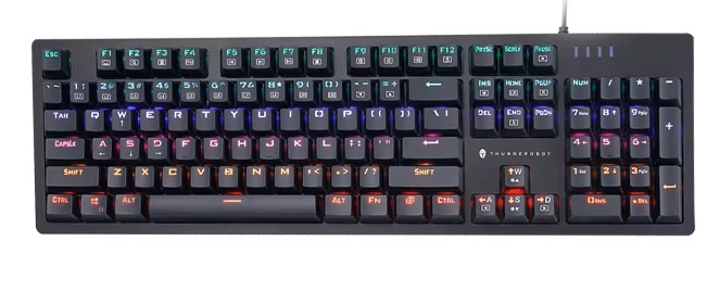 Thunderobot K104 Wired Mechanical Keyboard Blue switch Black