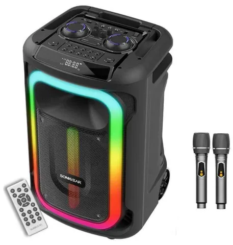SonicGear Portable Karaoke Speaker 12” 240W TWS BT/USB 2x Mics HYPERBOX 1300 Pro