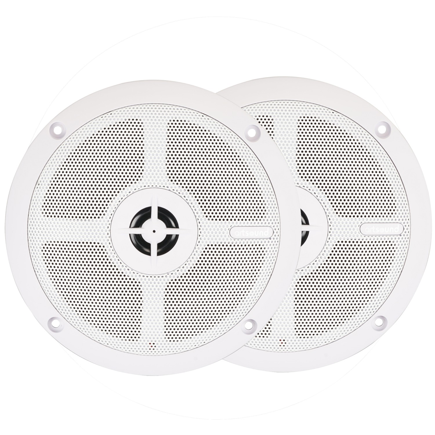 Artsound MDC6.2 W Ceiling Marine Speakers IP66 5.25” White (pair)