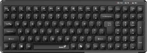 Genius Keyboard Wireless & BT Retro Typewriter Keycaps LuxeMate Q7100BT