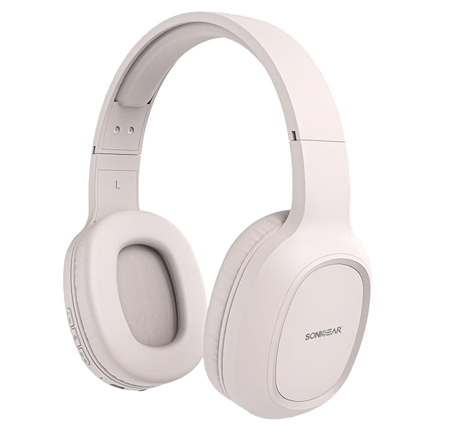 SonicGear Headphones Bluetooth AIRPHONE 3 Type-C Sand Grey